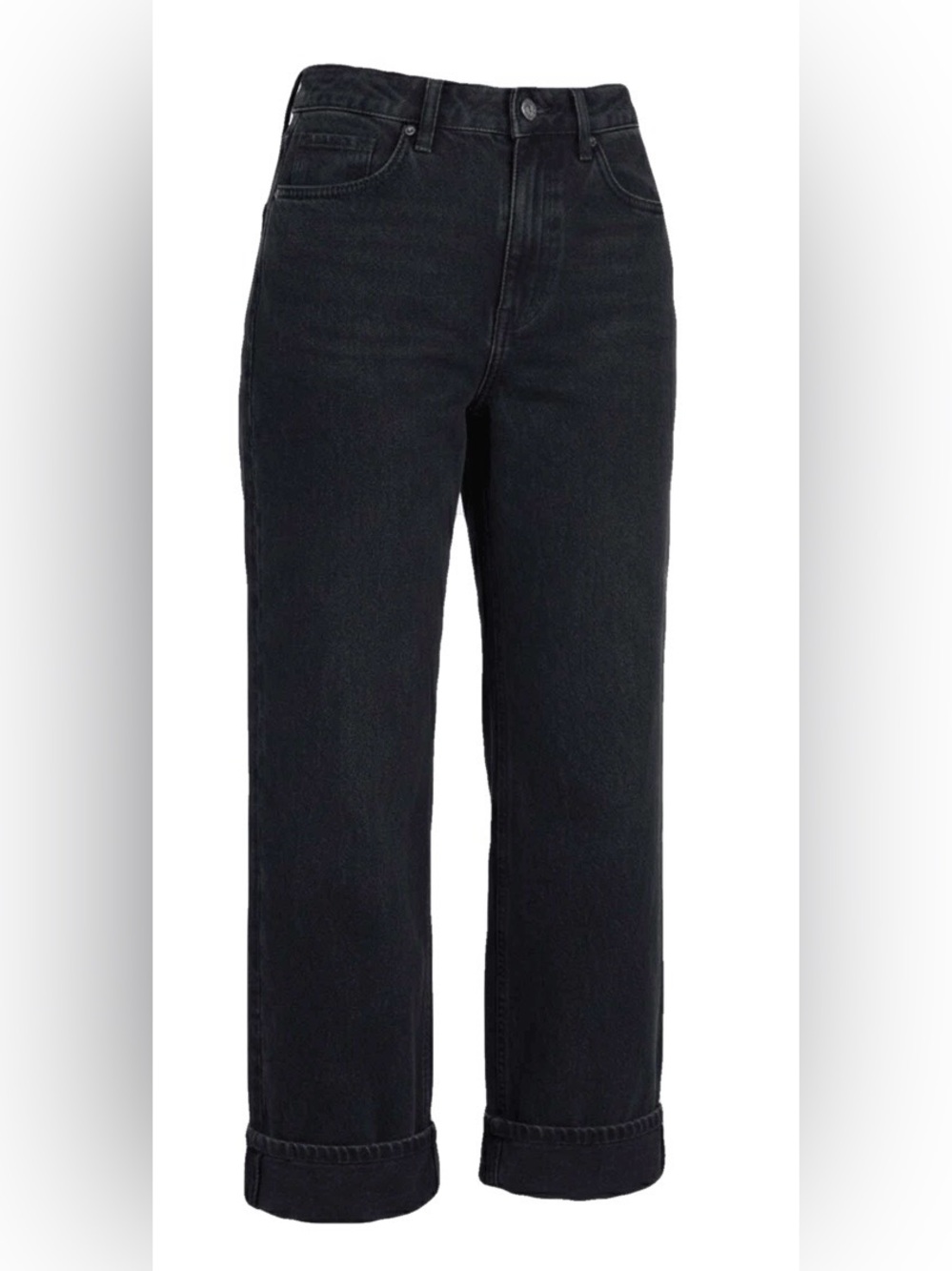 Curve Love Jeans in Black wash - size 8 29, cuffed